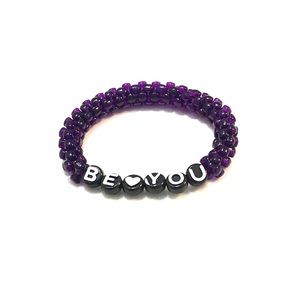 2/$12 Purple “Be You” Bracelet